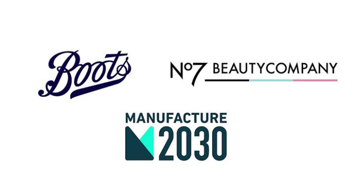 Boots, No7 Beauty Company and M230 logos