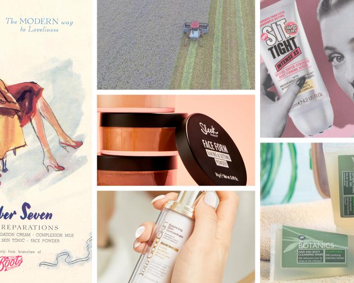 Grid image of Heritage Products & Adverts from a mixture of the brands